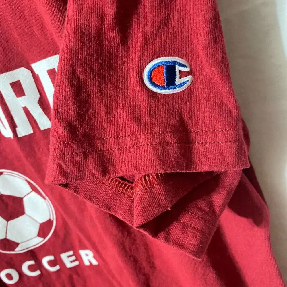 #8682 CHAMPION STANFORD PAC 12 SOCCER T SHIRT SIZE YL 10-12